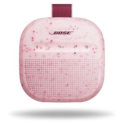 Bose SoundLink Micro Portable Bluetooth Speaker (2nd Gen), Wireless Outdoor Speaker, Up to 12 Hours Battery Life, Waterproof and Dustproof, Petal Pink Limited Edition Bose SoundLink Micro Portable Bluetooth Speaker (2nd Gen), Wireless Outdoor Speaker, Up to 12 Hours Battery Life, Waterproof and Dustproof, Petal Pink Limited Edition