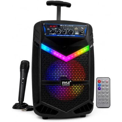 NOBU JAPAN 400 W Wireless Bluetooth Speaker - Portable PA System with 8-Inch Subwoofer NOBU JAPAN 400 W Wireless Bluetooth Speaker - Portable PA System with 8-Inch Subwoofer