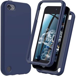 Hensinple Silicone Case for iPod Touch 7/6/5 Shockproof Defender Cover with Built-in Screen Protector Boys (Blue) Hensinple Silicone Case for iPod Touch 7/6/5 Shockproof Defender Cover with Built-in Screen Protector Boys (Blue)