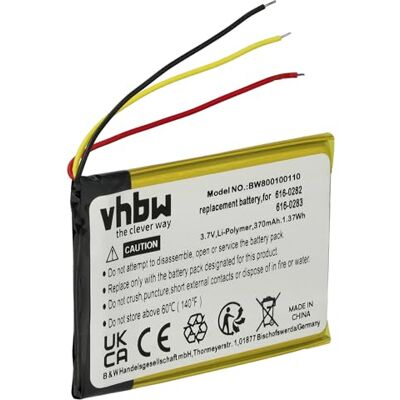 vhbw Battery compatible with Apple iPod Nano 2G, A1199, 2nd generation, MA004LL/A, MA005LL/A MP3-Player Music Player (400mAh, 3.7 V, Li-polymer) vhbw Battery compatible with Apple iPod Nano 2G, A1199, 2nd generation, MA004LL/A, MA005LL/A MP3-Player Music Player (400mAh, 3.7 V, Li-polymer)
