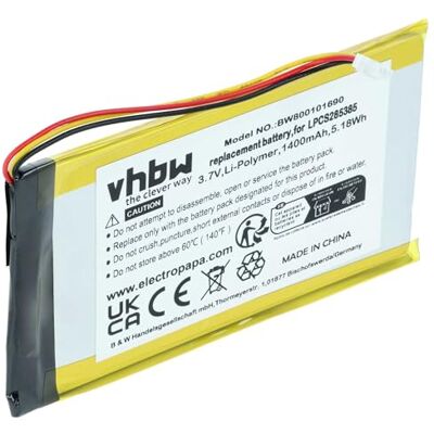 vhbw Battery compatible with Creative Labs Zen Vision M, M 30GB MP3-Player Music Player (1400 mAh, 3.7 V, Li-Ion) vhbw Battery compatible with Creative Labs Zen Vision M, M 30GB MP3-Player Music Player (1400 mAh, 3.7 V, Li-Ion)
