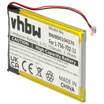 vhbw Battery compatible with Sony NW-A816, NW-S639, NW-S639F, NW-A815, NWZ-820, NWZ-A720 MP3-Player Music Player (750 mAh, 3.7 V, Li-polymer) vhbw Battery compatible with Sony NW-A816, NW-S639, NW-S639F, NW-A815, NWZ-820, NWZ-A720 MP3-Player Music Player (750 mAh, 3.7 V, Li-polymer)