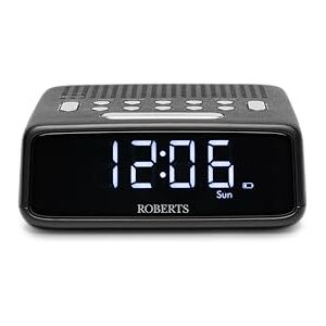 Roberts ORTUSFM FM Digital Clock Radio with Bluetooth, Alarms and a Large LCD Display, Black Roberts ORTUSFM FM Digital Clock Radio with Bluetooth, Alarms and a Large LCD Display, Black