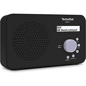 TechniSat VIOLA 2 portable DAB radio (DAB+, FM, loudspeaker, headphone jack, two-line display, button control, small, 1 watt RMS) black TechniSat VIOLA 2 portable DAB radio (DAB+, FM, loudspeaker, headphone jack, two-line display, button control, small, 1 watt RMS) black