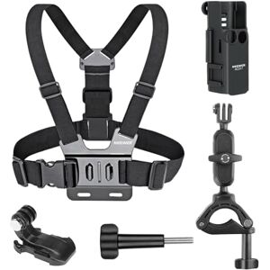NEEWER Basics 5 in 1 Accessories Kit Compatible with DJI OSMO Pocket 3, Chest Mount Harness Aluminum Alloy Bicycle Mount with Extension Adapter for Cycling Action Shot Video Filming, GP-69 NEEWER Basics 5 in 1 Accessories Kit Compatible with DJI OSMO Pocket 3, Chest Mount Harness Aluminum Alloy Bicycle Mount with Extension Adapter for Cycling Action Shot Video Filming, GP-69
