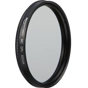 Amazon Basics 62 mm Circular Polarizer Protection Filter for Deeper Colours, Glare and Reflection Reduction, Multi-Coated, Protects from Dust, Dirt and Scratches Amazon Basics 62 mm Circular Polarizer Protection Filter for Deeper Colours, Glare and Reflection Reduction, Multi-Coated, Protects from Dust, Dirt and Scratches