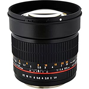 Rokinon AE85M-C 85mm F1.4 Aspherical Lens with Built in AE Chip for Canon DSLR Cameras (Black) Rokinon AE85M-C 85mm F1.4 Aspherical Lens with Built in AE Chip for Canon DSLR Cameras (Black)