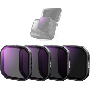 NEEWER 4 Pack ND/PL Filter Set Compatible with Insta360 Ace Pro 2, ND8/PL + ND16/PL + ND32/PL + ND64/PL Neutral Density Polarizer Polarizing Filter Kit Snap On Action Camera Accessories, FL91 NEEWER 4 Pack ND/PL Filter Set Compatible with Insta360 Ace Pro 2, ND8/PL + ND16/PL + ND32/PL + ND64/PL Neutral Density Polarizer Polarizing Filter Kit Snap On Action Camera Accessories, FL91