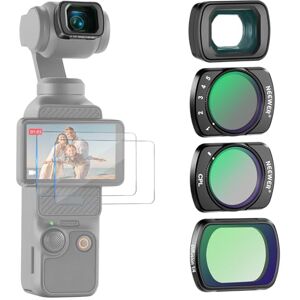 NEEWER Filter Set (3 Pack) with 0.75X Wide Angle Lens 108° FOV, Variable ND 2-32 CPL 1/4 Black Mist Diffusion Filter Compatible with DJI Osmo Pocket 3 Creator Combo Accessories, FL-B09 NEEWER Filter Set (3 Pack) with 0.75X Wide Angle Lens 108° FOV, Variable ND 2-32 CPL 1/4 Black Mist Diffusion Filter Compatible with DJI Osmo Pocket 3 Creator Combo Accessories, FL-B09
