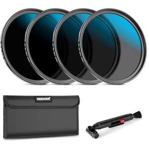 NEEWER 49mm ND Lens Filter Set, ND16/ND32/ND64/ND1000, Lens Cleaning Pen, Filter Pouch, HD Filter Accessories Kit Compatible with Canon Nikon Sony Camera Lens NEEWER 49mm ND Lens Filter Set, ND16/ND32/ND64/ND1000, Lens Cleaning Pen, Filter Pouch, HD Filter Accessories Kit Compatible with Canon Nikon Sony Camera Lens