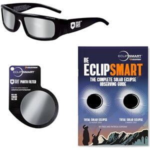 Celestron EclipSmart 3 Piece Solar Eclipse Observing & Imaging Kit. Include Glasses, camera filter and Eclipse Book Celestron EclipSmart 3 Piece Solar Eclipse Observing & Imaging Kit. Include Glasses, camera filter and Eclipse Book