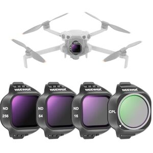 NEEWER CPL ND Filter Set Compatible with DJI Mini 5 Pro (CPL/ND16/ND64/ND256), Snap On Circular Polarizing Polarizer Neutral Density Lens Filter, Drone Camera Photography Accessories, 4 Pack NEEWER CPL ND Filter Set Compatible with DJI Mini 5 Pro (CPL/ND16/ND64/ND256), Snap On Circular Polarizing Polarizer Neutral Density Lens Filter, Drone Camera Photography Accessories, 4 Pack