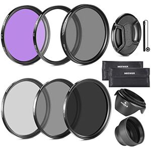 NEEWER 52mm ND Lens Filter Kit: UV, CPL, FLD, ND2, ND4, ND8, Lens Hood and Lens Cap Compatible with Canon Nikon Sony Panasonic DSLR Cameras with 52mm Lens NEEWER 52mm ND Lens Filter Kit: UV, CPL, FLD, ND2, ND4, ND8, Lens Hood and Lens Cap Compatible with Canon Nikon Sony Panasonic DSLR Cameras with 52mm Lens