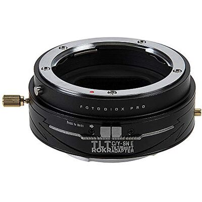 Fotodiox Pro TLT ROKR Tilt/Shift Lens Mount Adapter Compatible with Contax/Yashica (CY) Lenses to Sony E-Mount Cameras Fotodiox Pro TLT ROKR Tilt/Shift Lens Mount Adapter Compatible with Contax/Yashica (CY) Lenses to Sony E-Mount Cameras