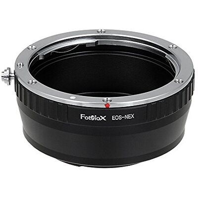 Fotodiox 10LAEOS-NEX Lens Mount Adapter Canon EOS (EF / EF-S) D/SLR Lens to Sony Alpha E-Mount Mirrorless Camera Body , Black Fotodiox 10LAEOS-NEX Lens Mount Adapter Canon EOS (EF / EF-S) D/SLR Lens to Sony Alpha E-Mount Mirrorless Camera Body , Black