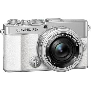 OM SYSTEM Olympus PEN E-P7 Camera Kit, 20 MP Sensor, 5-axis image stabilisation, tilt HD LCD, 4K, Wi-Fi,color and monochrome profile control, white incl. M.Zuiko Digital ED 14-42mm EZ silver OM SYSTEM Olympus PEN E-P7 Camera Kit, 20 MP Sensor, 5-axis image stabilisation, tilt HD LCD, 4K, Wi-Fi,color and monochrome profile control, white incl. M.Zuiko Digital ED 14-42mm EZ silver