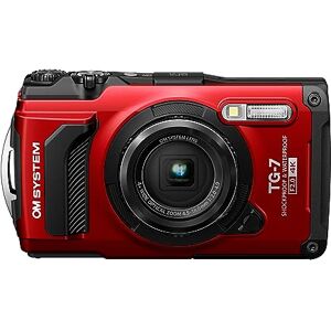 OM SYSTEM Tough TG-7 Digital Camera Red (Successor Olympus TG-6) OM SYSTEM Tough TG-7 Digital Camera Red (Successor Olympus TG-6)