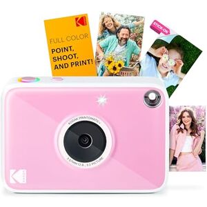 Kodak Printomatic+ Instant Print Digital Camera (Pink) 10MP Portable Camera with Interactive RGB LED Status Indicator, Prints Full-Color Photos on Zink 2x3” Sticky-Backed Photo Paper Easy & Fun Kodak Printomatic+ Instant Print Digital Camera (Pink) 10MP Portable Camera with Interactive RGB LED Status Indicator, Prints Full-Color Photos on Zink 2x3” Sticky-Backed Photo Paper Easy & Fun