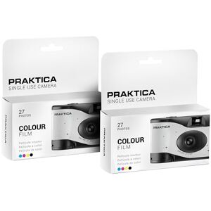 Praktica Single Use Disposable Camera Wedding White 27 Shots Colour Film Pack of 2 for weddings, gatherings, travel & more Praktica Single Use Disposable Camera Wedding White 27 Shots Colour Film Pack of 2 for weddings, gatherings, travel & more