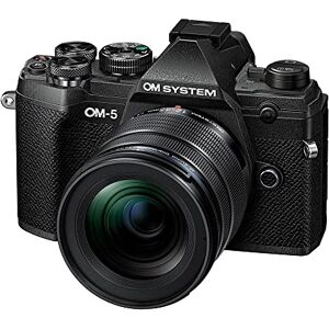 OM SYSTEM OM-5 Micro Four Thirds System Camera incl. lens M.Zuiko Digital ED 12-45mm PRO, 20 MP Live MOS Sensor, Improved 5-Axis Image Stabilisation, IP53, Handheld High Res Shot, Black/Black OM SYSTEM OM-5 Micro Four Thirds System Camera incl. lens M.Zuiko Digital ED 12-45mm PRO, 20 MP Live MOS Sensor, Improved 5-Axis Image Stabilisation, IP53, Handheld High Res Shot, Black/Black