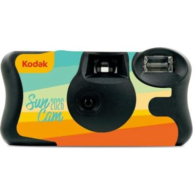Kodak FunSaver 39 Disposable Camera with Built-In Flash, 39 Exposures, 24mm ISO 800 Colour Film, Ideal for Spontaneous Photos, Travel, Weddings and Unforgettable Moments Kodak FunSaver 39 Disposable Camera with Built-In Flash, 39 Exposures, 24mm ISO 800 Colour Film, Ideal for Spontaneous Photos, Travel, Weddings and Unforgettable Moments