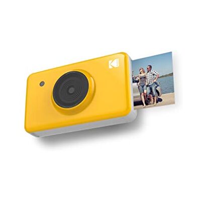 Kodak Mini Shot Wireless Instant Digital Camera & Portable Photo Printer, LCD Display, Premium Quality Full Color Prints, Compatible w/iOS & Android (Yellow), KODMSY Kodak Mini Shot Wireless Instant Digital Camera & Portable Photo Printer, LCD Display, Premium Quality Full Color Prints, Compatible w/iOS & Android (Yellow), KODMSY