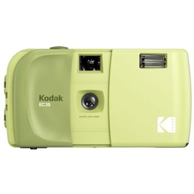 Kodak EC35 35mm Film Camera 35mm, Reusable, Focus-Free, Built-in Flash, Slide Cover, Beginner Friendly (Film & AA Battery are not Included) (Single, Avocado Green) Kodak EC35 35mm Film Camera 35mm, Reusable, Focus-Free, Built-in Flash, Slide Cover, Beginner Friendly (Film & AA Battery are not Included) (Single, Avocado Green)