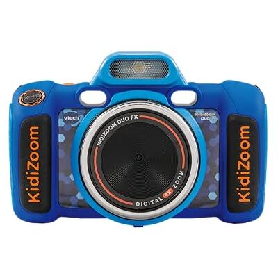 VTech KidiZoom Duo FX, Kids Camera with Colour Screen, 8MP, Photos, Selfies & Videos, AR Filters, 20 games, 75 photo & video effects, filters & frames, for Infants aged 3, 4, 5, 6, 7 + years, Blue VTech KidiZoom Duo FX, Kids Camera with Colour Screen, 8MP, Photos, Selfies & Videos, AR Filters, 20 games, 75 photo & video effects, filters & frames, for Infants aged 3, 4, 5, 6, 7 + years, Blue