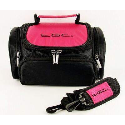 TGC The Hot Pink & Black Shoulder Camera Case for Canon SLR EOS Rebel T2i EF-S 18-55IS II Kit T3 18-55mm IS II Kit Black T3i 18-55mm iS II Kit T4i 18-135mm IS STM Lens Kit LEGRIA HF M52 HF M56 HF M506 Bridge Cameras & Camcorders TGC The Hot Pink & Black Shoulder Camera Case for Canon SLR EOS Rebel T2i EF-S 18-55IS II Kit T3 18-55mm IS II Kit Black T3i 18-55mm iS II Kit T4i 18-135mm IS STM Lens Kit LEGRIA HF M52 HF M56 HF M506 Bridge Cameras & Camcorders
