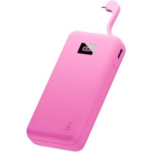 Juice Eco Integrated Max Power Bank 20000mAh – Portable Charger with Built-in USB-C Cable, Fast 20W Output, Digital Display, Power Bank for iPhone 15 16 17, Samsung, Android, GoPro, iPad Pink Juice Eco Integrated Max Power Bank 20000mAh – Portable Charger with Built-in USB-C Cable, Fast 20W Output, Digital Display, Power Bank for iPhone 15 16 17, Samsung, Android, GoPro, iPad Pink