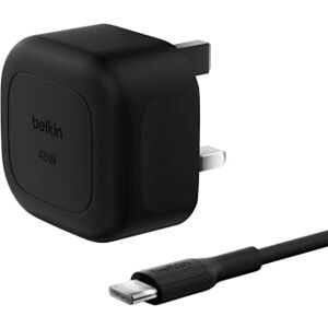 Belkin Compact Wall Charger 45W + USB-C to USB-C Cable, Fast Charging for Apple iPhone 17, iPhone Air, iPhone 16 Serie, Samsung Galaxy S25, Google Pixel, iPad, AirPods & More Black Belkin Compact Wall Charger 45W + USB-C to USB-C Cable, Fast Charging for Apple iPhone 17, iPhone Air, iPhone 16 Serie, Samsung Galaxy S25, Google Pixel, iPad, AirPods & More Black