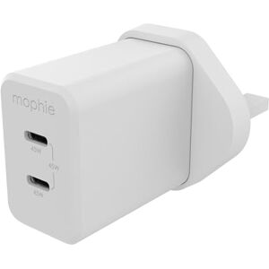 ZAGG mophie Speedport 45W 2-Ports USB-C Fast Charger, UK Wall Adapter for SmartPhones, Tablets, & Laptops GaN Technology, Ultra-Compact, Charges 2 Devices Simultaneously (White) ZAGG mophie Speedport 45W 2-Ports USB-C Fast Charger, UK Wall Adapter for SmartPhones, Tablets, & Laptops GaN Technology, Ultra-Compact, Charges 2 Devices Simultaneously (White)