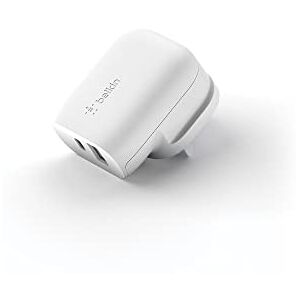 Belkin 37W USB Type C PPS PD Dual Port Wall Phone Charger, Power Delivery 25W USB C Port and 12W USB A Port for Fast Charging Samsung Galaxy S23, Ultra, Plus, Note 20, iPhone 14 Series and More Belkin 37W USB Type C PPS PD Dual Port Wall Phone Charger, Power Delivery 25W USB C Port and 12W USB A Port for Fast Charging Samsung Galaxy S23, Ultra, Plus, Note 20, iPhone 14 Series and More