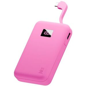 Juice Eco Integrated Power Bank, Portable Charger 12,000mAh with Built-in USB-C Cable & Digital Display, Fast USB-C Output, PowerBank for iPhone 15 16 17 Pro Max, Samsung, Android, iPad, DJI Pink Juice Eco Integrated Power Bank, Portable Charger 12,000mAh with Built-in USB-C Cable & Digital Display, Fast USB-C Output, PowerBank for iPhone 15 16 17 Pro Max, Samsung, Android, iPad, DJI Pink