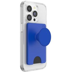 PopSockets Phone Wallet with Expanding Grip, Phone Card Holder, Wireless Charging Compatible, Wallet Compatible with MagSafe, Into The Woods Cobalt PopSockets Phone Wallet with Expanding Grip, Phone Card Holder, Wireless Charging Compatible, Wallet Compatible with MagSafe, Into The Woods Cobalt