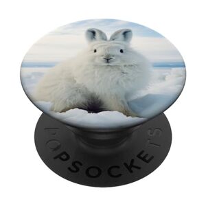 Arctic Cute Arctic Hare Animal Lover For Girlfriend Christmas PopSockets Swappable PopGrip