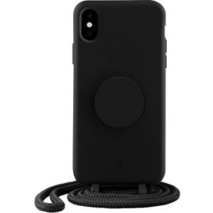 PopSockets x Just Elegance Phone Case for iPhone X/XS with a Removable Braided Necklace and a PopGrip with a Swappable PopTop Black PopSockets x Just Elegance Phone Case for iPhone X/XS with a Removable Braided Necklace and a PopGrip with a Swappable PopTop Black
