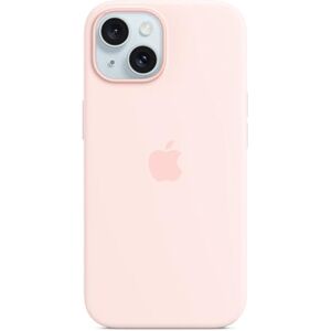 Apple iPhone 15 Pink Silicone Case - Mobile Phone Cover Apple iPhone 15 Pink Silicone Case - Mobile Phone Cover