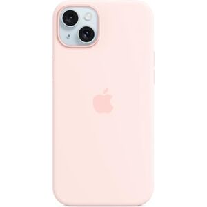 Apple iPhone 15 Plus Silicone Case with MagSafe Light Pink Apple iPhone 15 Plus Silicone Case with MagSafe Light Pink 