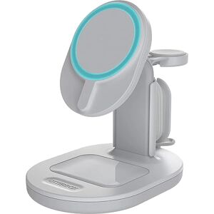 OtterBox Wireless 3 in 1 MagSafe Charging Stand, Strong Magnetic Alignment and Attachment with MagSafe, Sleek Multi-Devicie Charging Station for iPhone, AirPods and Apple Watch, White OtterBox Wireless 3 in 1 MagSafe Charging Stand, Strong Magnetic Alignment and Attachment with MagSafe, Sleek Multi-Devicie Charging Station for iPhone, AirPods and Apple Watch, White