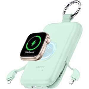 RORRY Power Bank with Built in USB-C/iOS Cables, 10000mAh PD 20W Portable Charger with 3 Outputs, Powerbank Fast Charging Compatible with iPhone Air/17/16/15/14/13/12, Samsung, Apple Watch and EarPods RORRY Power Bank with Built in USB-C/iOS Cables, 10000mAh PD 20W Portable Charger with 3 Outputs, Powerbank Fast Charging Compatible with iPhone Air/17/16/15/14/13/12, Samsung, Apple Watch and EarPods