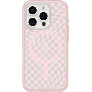 OtterBox iPhone 15 Pro (Only) Symmetry Series Clear Case CHECKMATE (Pink), snaps to MagSafe, ultra-sleek, raised edges protect camera & screen OtterBox iPhone 15 Pro (Only) Symmetry Series Clear Case CHECKMATE (Pink), snaps to MagSafe, ultra-sleek, raised edges protect camera & screen
