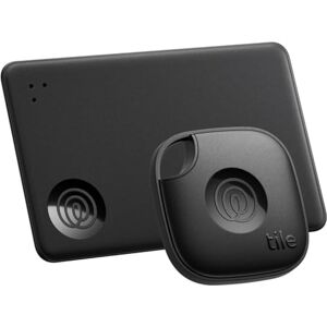Life360 Tile by Starter Pack Bluetooth Trackers and Item Finders for Keys, Wallets and More, Both iOS and Android Compatible, Phone Finder, Pack of 2 (Black Mate/Slim) Life360 Tile by Starter Pack Bluetooth Trackers and Item Finders for Keys, Wallets and More, Both iOS and Android Compatible, Phone Finder, Pack of 2 (Black Mate/Slim)