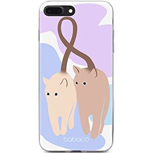 Babaco ERT GROUP mobile phone case for Iphone 7 PLUS/ 8 PLUS original and officially Licensed pattern Cats 013 optimally adapted to the shape of the mobile phone, case made of TPU Babaco ERT GROUP mobile phone case for Iphone 7 PLUS/ 8 PLUS original and officially Licensed pattern Cats 013 optimally adapted to the shape of the mobile phone, case made of TPU