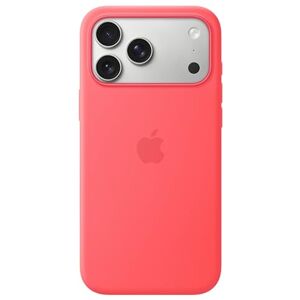 Apple iPhone 17 Pro Max Silicone Case with MagSafe – Bright Guava Apple iPhone 17 Pro Max Silicone Case with MagSafe – Bright Guava 