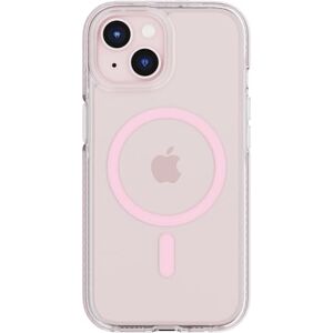 tech21 EvoCrystal Phone for iPhone 16e / 15 Compatible with MagSafe Impact Protection Phone Case with 15x Military Standard Rating Pink tech21 EvoCrystal Phone for iPhone 16e / 15 Compatible with MagSafe Impact Protection Phone Case with 15x Military Standard Rating Pink