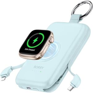 RORRY Power Bank with Built in USB-C/iOS Cables, 10000mAh PD 20W Portable Charger with 3 Outputs, Powerbank Fast Charging Compatible with iPhone 16/15/14 Series, Samsung, Apple Watch and AirPods RORRY Power Bank with Built in USB-C/iOS Cables, 10000mAh PD 20W Portable Charger with 3 Outputs, Powerbank Fast Charging Compatible with iPhone 16/15/14 Series, Samsung, Apple Watch and AirPods