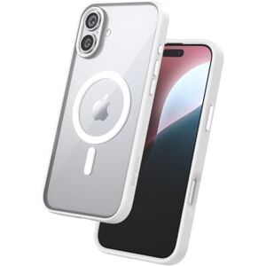 FLOLAB Surtect Tri-Fusion Magnetic for iPhone 16 Plus Case Protective Slim Design Magsafe Compatible Military Grade White Clear FLOLAB Surtect Tri-Fusion Magnetic for iPhone 16 Plus Case Protective Slim Design Magsafe Compatible Military Grade White Clear