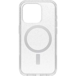 OtterBox iPhone 15 Pro (Only) Symmetry Series Clear Case STARDUST (Clear/Silver), snaps to MagSafe, ultra-sleek, raised edges protect camera & screen OtterBox iPhone 15 Pro (Only) Symmetry Series Clear Case STARDUST (Clear/Silver), snaps to MagSafe, ultra-sleek, raised edges protect camera & screen