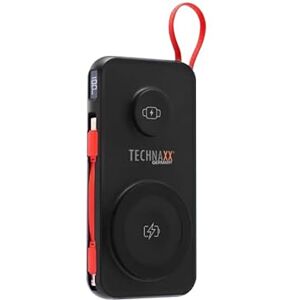 Technaxx 10000mAh 3-in-1 Wireless Fast Charging Power Bank, Portable Battery Pack TX-315 – Magnetic Wireless Charger for Smartphones (15W) & Smartwatches (3W), USB-A & Type-C Ports, Digital Display Technaxx 10000mAh 3-in-1 Wireless Fast Charging Power Bank, Portable Battery Pack TX-315 – Magnetic Wireless Charger for Smartphones (15W) & Smartwatches (3W), USB-A & Type-C Ports, Digital Display